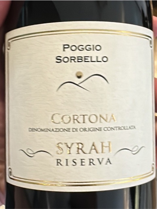 Riserva Syrah poggio Sorbello